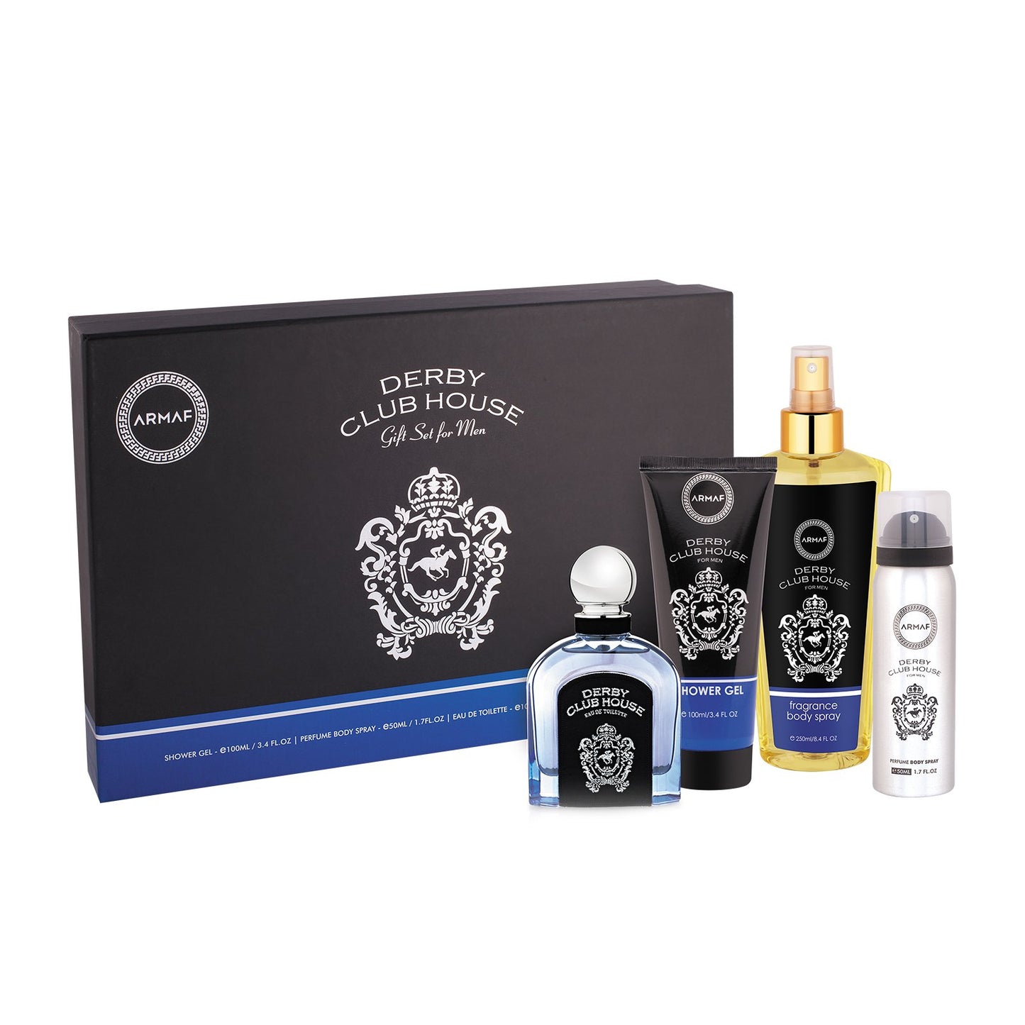 DERBY CLUB HOUSE MAN 4 PC GIFT SET